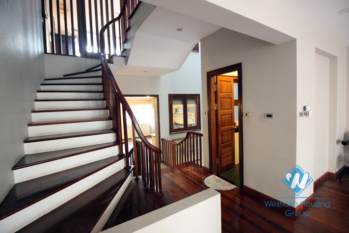 Modern house rental with a pool, nice wooden floor and balcony in Tay Ho